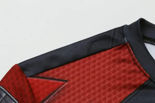 Vista 3 de Red Plume Mallas de compresión para hombre, camiseta deportiva con impresión digital
