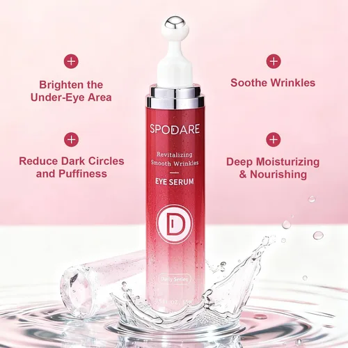 Vista 3 de SPODARE Suero de ojos con cafeína y retinol para ojeras, hinchazón y arrugas, crema debajo de los ojos con ácido hialurónico, niacinamida