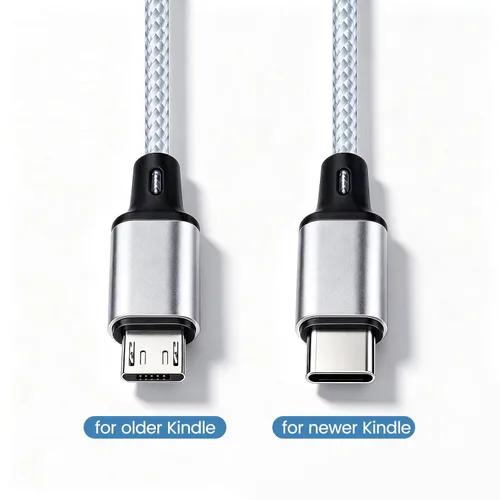 Vista 7 de Smays Cable de carga de 6 pies para Kindle Paperwhite de 11.ª generación, Kindle Oasis, Fire HD 10 y tabletas Fire, cable combinado micro USB