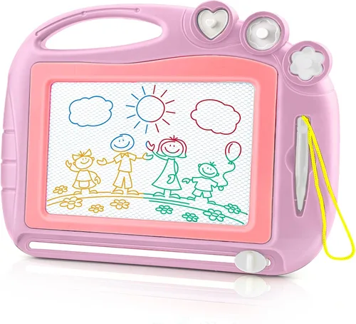 Vista 12 de Tablero de dibujo magnético, juguetes para niños de 1, 2, 3 años, tablero de dibujo para niños, cumpleaños, Pascua, Navidad, Halloween, regalos