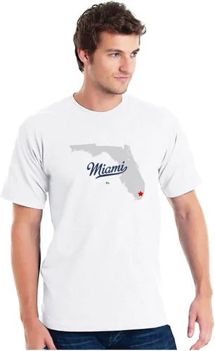 Vista 2 de GreatCitees Miami Florida - Camiseta MAP