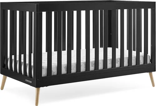 Vista 15 de Delta Children Essex - Cuna convertible 4 en 1, color blanco Bianca con patas de color natural Bianca Blanco