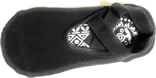Vista 9 de My Pill Purse Calcetín de yoga antideslizante azul para pilates - Uso en barra fitness Calcetín antideslizante para mujer Parte inferior