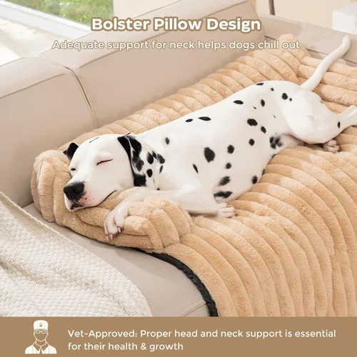 Vista 2 de Avont - Alfombra para Cama de Perro para Sofá, Sobrecama Cálida y Esponjosa para Sofá, Protector de Muebles con Funda Extraíble Lavable para Perros