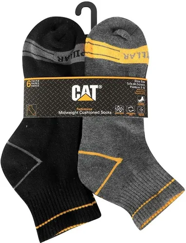 Vista 3 de Cat erpillar - Paquete de 6 calcetines medio acolchados para hombre, multicolor, talla L, Multicolor (6 unidades)