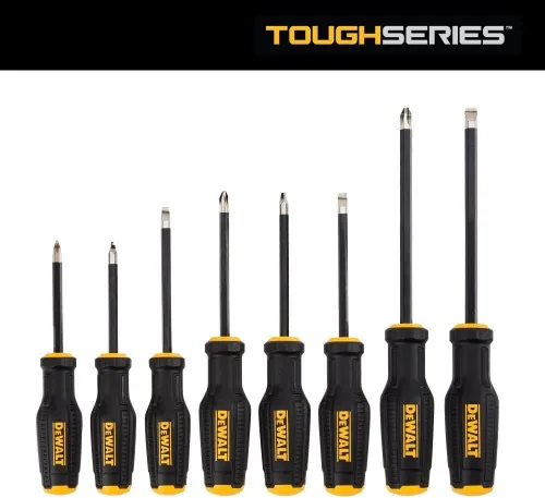 Vista 2 de Dewalt Juego de destornilladores Toughseries de 8 piezas
