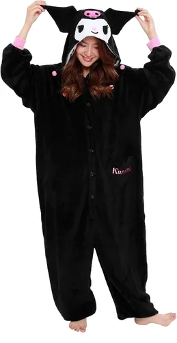 Vista 2 de SAZAC Kuromi Kigurumi - Mono de disfraz de Halloween