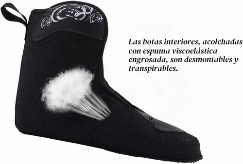 Vista 5 de LIKU Negro Profesional Patines En Línea Unisex