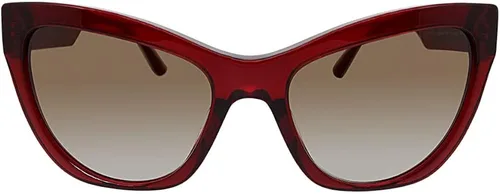 Vista 2 de Versace VE 4417U 38889 - Gafas de sol de plástico rojo ojo de gato lente degradado marrón