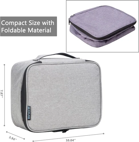 Vista 2 de KISLANE Soft Carrying Case Compatible with Oculus Quest 2 VR Carrying Case for Oculus Quest 2 Headset Fits for Travel Home Outdoor Not Compatible