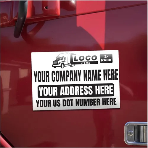 Vista 11 de Imán personalizado para automóvil de 12" x 18" 30 mil - Paquete de 2 imanes de negocios para vehículos y camiones - Letrero magnético personalizado
