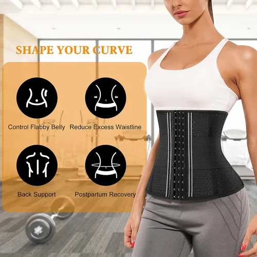 Vista 4 de RDSIANE Mujeres Cintura Entrenador Shapewear Control Cinturón Cintura Cincher Cuerpo Shaper Deporte Entrenamiento Faja Underbust Corsé