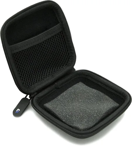 Vista 2 de CASEMATIX Funda de transporte compatible con Dual Electronics XGPS150A Multiusos Universal Bluetooth GPS receptor y cable de carga, no es compatible