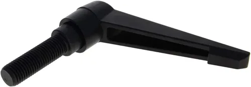 Vista 16 de Othmro 1 manija de palanca de sujeción con rosca M10, palanca de trinquete de botón de aleación de aluminio, mango de bloqueo ajustable con perno 1