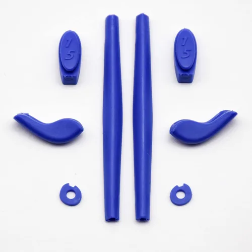 Vista 4 de Imytpft WhiteDark Blue CompatibleReplacement Silicone Leg Set For Oakleys Juliet Sunglasses Rubber Kit