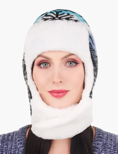 Vista 10 de Sombrero de trampero de invierno para mujer, divertido sombrero Ushanka con orejeras