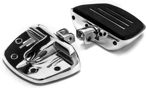 Vista 3 de Estriberas cromadas para Honda, Suzuki, Triumph, Can-Am Spyder RS - Compatible con CBR 1000RR, Gold Wing, Boulevard M50, Hayabusa