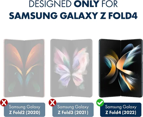 Vista 2 de ArmorSuit MilitaryShield - Protector de pantalla antirreflejo diseñado para Samsung Galaxy Z Fold 4 5G, película mate compatible con fundas