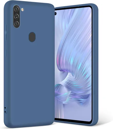 Vista 13 de Funda TPU de silicona líquida para Samsung Galaxy A11, gris