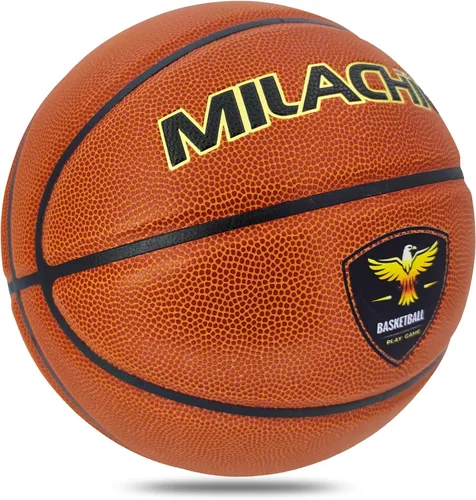 Vista 4 de Balones de baloncesto personalizados para interiores y exteriores, regalo de baloncesto de cuero compuesto con nombre, texto, logotipo