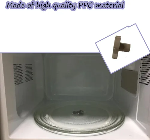 Vista 8 de 2 piezas de acoplador giratorio de microondas de 0.59 pulgadas, soporte de guía de rodillo giratorio para horno de microondas, soporte con puerto