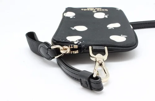 Vista 4 de KATE SPADE NEW YORK CHELSEA THE LITTLE BETTER ORCHID LANYARD ID CASE EN NEGRO MULTI, Negro multi, Funda de identificación con cordón
