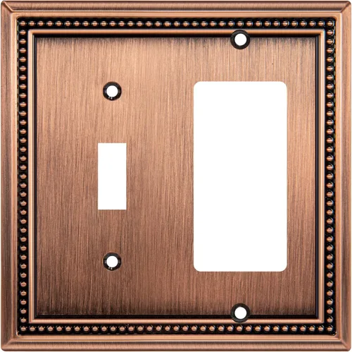 Vista 127 de Henne Bery Sunken Pearls Placa de Pared Decorativa de Servicio Pesado Placa de Interruptor Cubierta de Tomacorriente