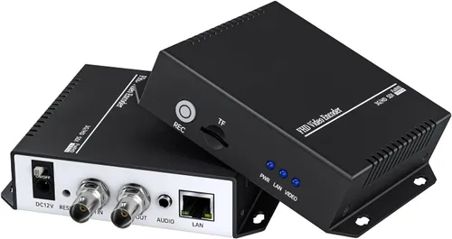 Vista 9 de H.265 H.264 codificador de video hdmi 1080p60 codificador de transmisión en vivo codificador de una llave de grabación girar Flip Mirror Clip