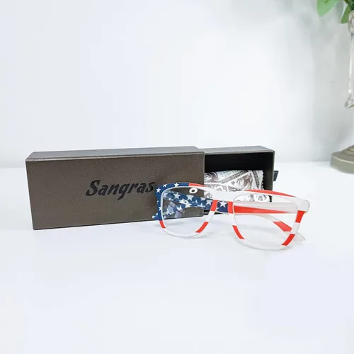 Vista 4 de Sangras Gafas de bloqueo de luz azul clásicas con diseño de ojo de gato para mujer