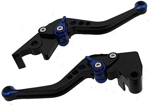 Vista 2 de FXCNC Palancas de embrague de freno de doble color para motocicleta compatibles con HAYABUSA GSXR1300 99-07, DL1000/V-STROM 02-2020, SV1000/S 03-07