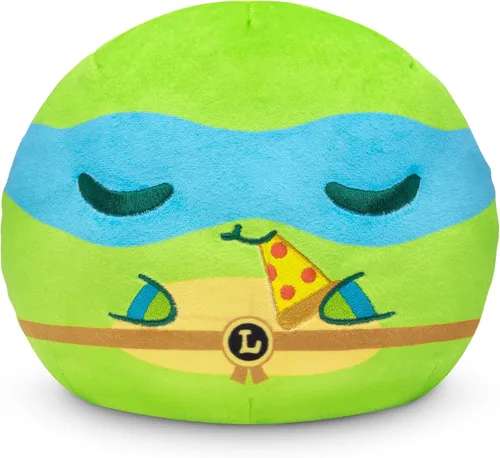Vista 2 de TeeTurtle TMNT Leonardo - Peluche reversible de 6 pulgadas