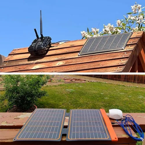 Vista 8 de Cargador de panel solar pequeño de 20 W, 5 V, USB-A, USB-C, plegable, portátil, ligero, ETFE, panel de energía de emergencia, IP67, impermeable