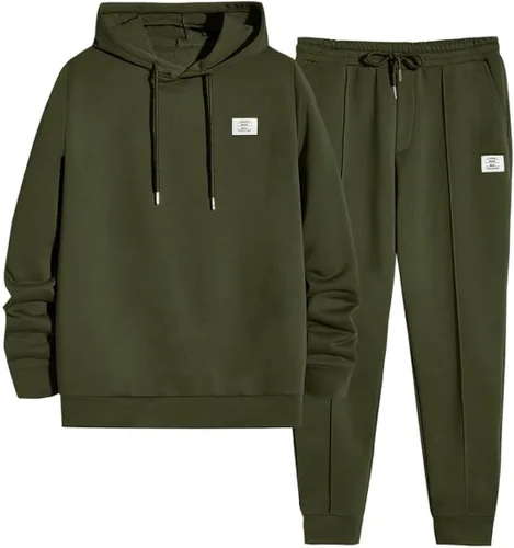 Vista 3 de JMIERR Mens Hoodie Sweatpants Set Tracksuit Casual 2 Piece Outfits 1 azul