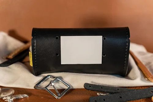 Vista 3 de Dowco Willie & Max 58611-00 - Bolsa de piel sintética para parabrisas de motocicleta, color negro, ajuste universal