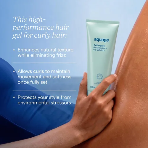 Vista 3 de Aquage - Gel definidor de gel firme y flexible para mujeres y hombres, control del encrespamiento, rebote, brillo y resistencia a la humedad