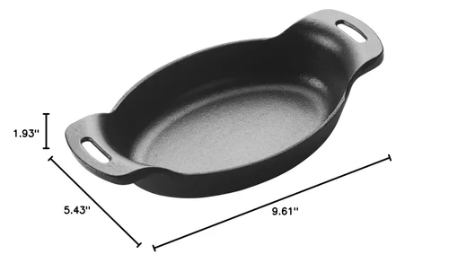 Vista 2 de WINCO Servidor de hierro fundido, 4-1/2″, Negro