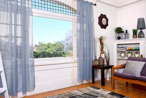 Vista 86 de All American Collection - cortinas Doli transparentes, 2 unidades Blanco