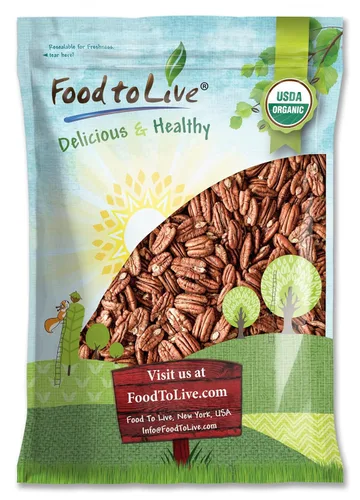 Vista 11 de Nueces pacanas orgánica certificadas Food to Live (sin procesar, sin cáscara)