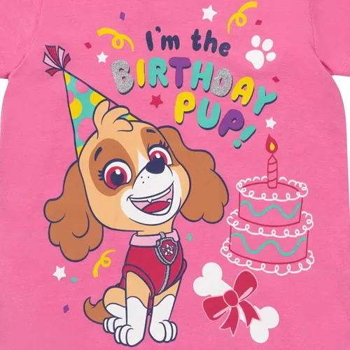 Vista 2 de Paw Patrol Skye Rubble Chase Marshall - Camiseta de cumpleaños para niñas pequeñas a niños pequeños