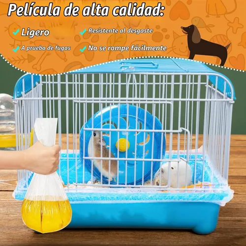 Vista 5 de Tondiamo - 50 forros desechables para jaula de conejo, para bandeja de arena, tamaño mediano