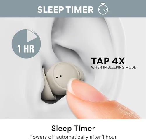 Vista 3 de MEE audio SleepTones - Auriculares para dormir con Bluetooth para dormir de Beige