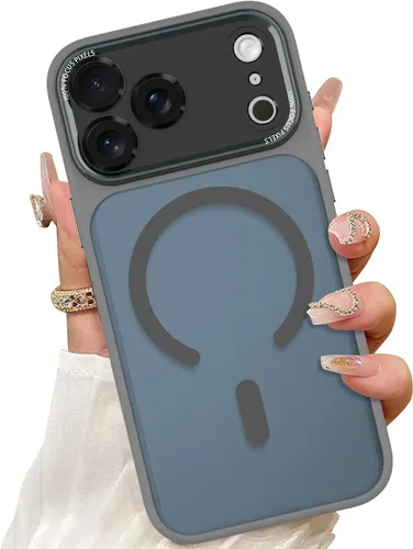 Vista 9 de ZIYE - Funda magnética para iPhone 13 Pro Max de 6.7 pulgadas, color negro Compatible with MagSafe, Soft TPU, Clear, Full Camera Lens Protection
