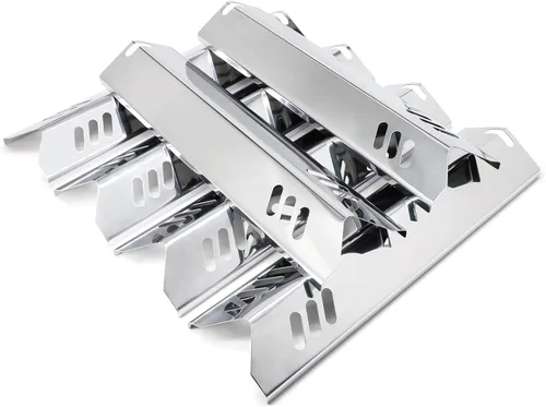 Vista 13 de Protectores térmicos de porcelana de 15 pulgadas para Dyna-Glo DGF510SBP, DGF493BNP, juego de 4 placas térmicas para parrilla de patio trasero
