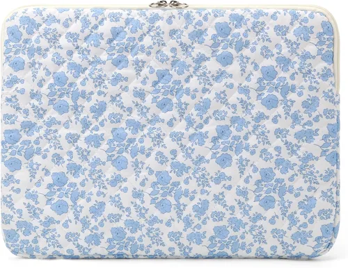 Vista 36 de Funda acolchada para laptop de 15 a 15.6 pulgadas, bonita funda protectora acolchada para computadora portátil con estampado floral para MacBook