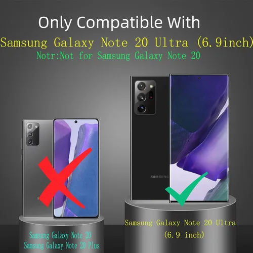 Vista 8 de Funda magnética para Samsung Galaxy Note 20 Ultra compatible con carga inalámbrica MagSafe, con 1 protector de pantalla, anillo de soporte integrado
