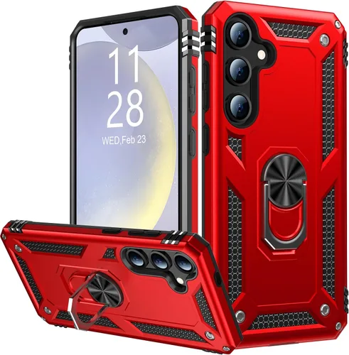 Vista 19 de IKAZZ Funda para Galaxy S21, Grado Militar Resistente a Golpes de Servicio Pesado Cubierta Protectora para Teléfono Pasa Prueba de Caída de 16 pies