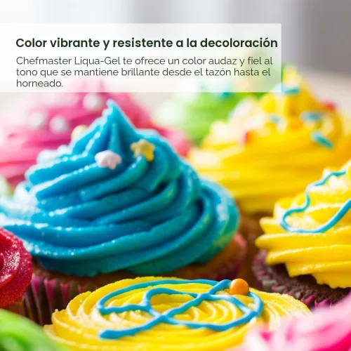 Vista 3 de Chefmaster Liqua-Gel - Colorante para alimentos, 0.70 onzas, aguacate