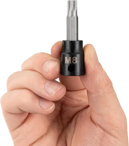 Vista 20 de TEKTON Zócalo de impacto de 3/8 pulgadas x M4 Triple Square Bit SIB18204