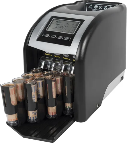 Vista 6 de Royal Sovereign Contador/clasificador eléctrico de monedas de 4 filas con tecnología patentada antiatascos y pantalla de conteo digital (FS-44N)