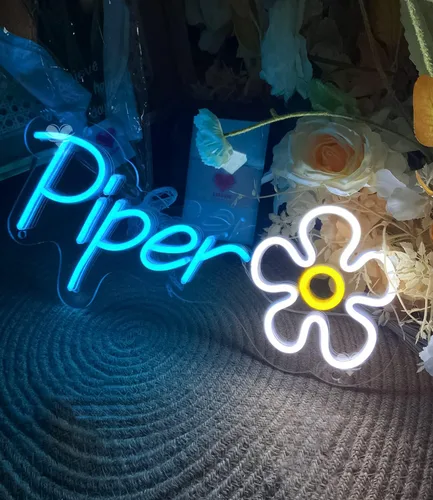 Vista 3 de Letrero LED grande personalizado para bodas, luces de neón personalizadas profesionales para pared, aplicables a bodas, salón de belleza, bar